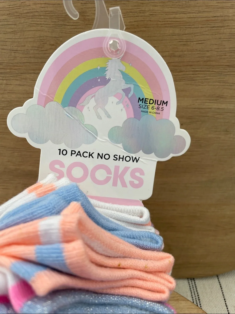 SALE! 50% Off NWT Kids 9-Pack No Show Socks - Size 6-8.5